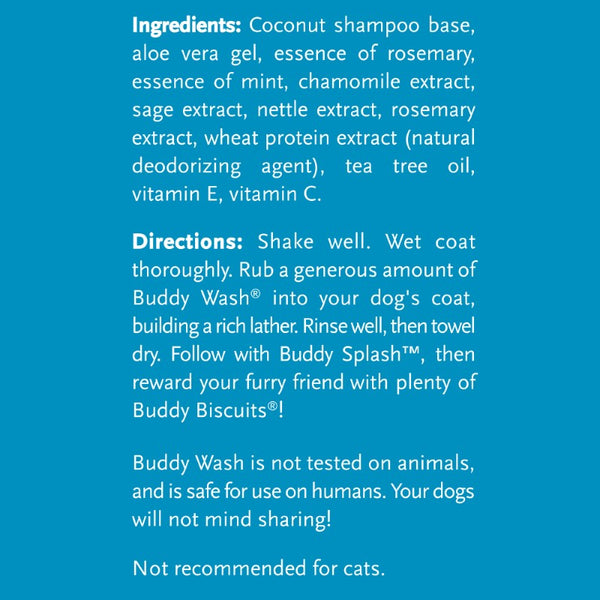 Buddy Wash Refreshing Rosemary & Mint Shampoo & Conditioner for Dogs, 16-oz