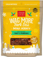 Cloud Star Wag More Bark Less Turkey & Cranberries Recipe Mini Jerky Dog Treats, 4-oz