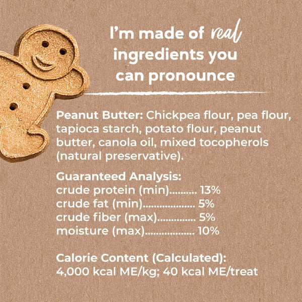 Buddy Biscuits Friandises pour chiens sans céréales cuites au four avec beurre de cacahuète fait maison, boîte de 14 oz