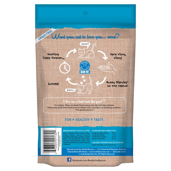 Buddy Biscuits Grain-Free with Tempting Tuna Cat Treats, 3-oz
