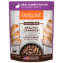 Instinct Healthy Cravings Grain-Free Real Rabbit Recipe Wet Cat Food Topper Pouch, 3-oz