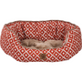 Precision SnooZZy Panier Ikat Daydreamer pour animaux, orange, 26 po x 22 po x 9,5 po