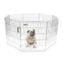 Precision Silver ExPen with Snaps Pet Exercise Pen