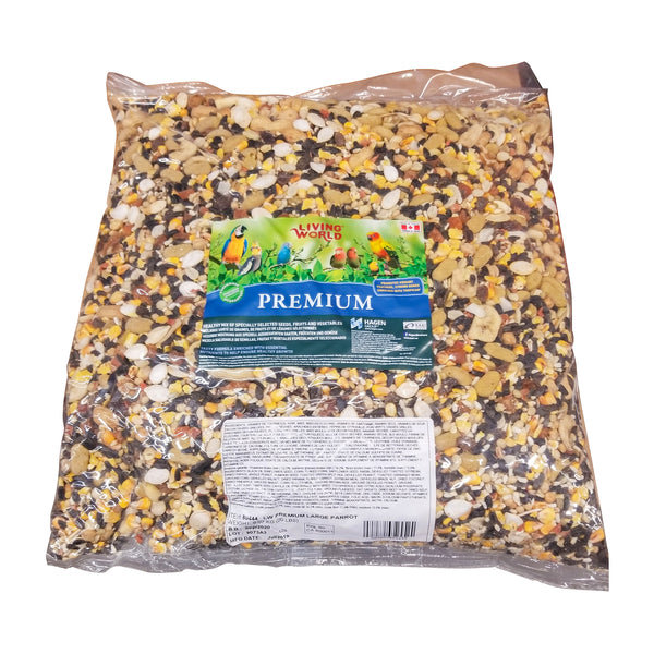Mélange Premium Living World pour grands perroquets, 9,07 kg (20 lb)
