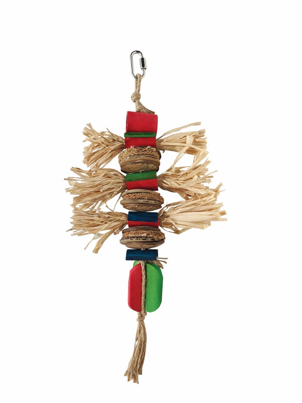 HARI Smart Play Parrot Toy, Grass Bundles
