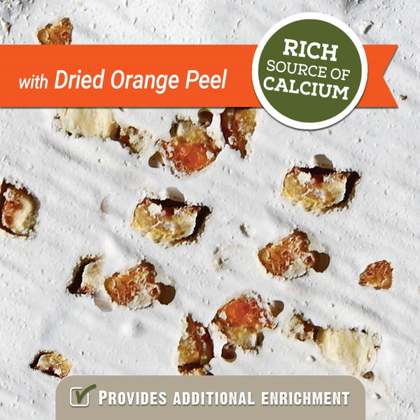 HARI Mineral Block for Small Birds, Dried Orange Peel, 1.2-oz
