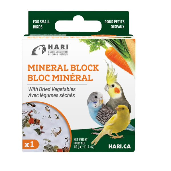 HARI Mineral Block for Small Birds, Vegetable, 1.2-oz