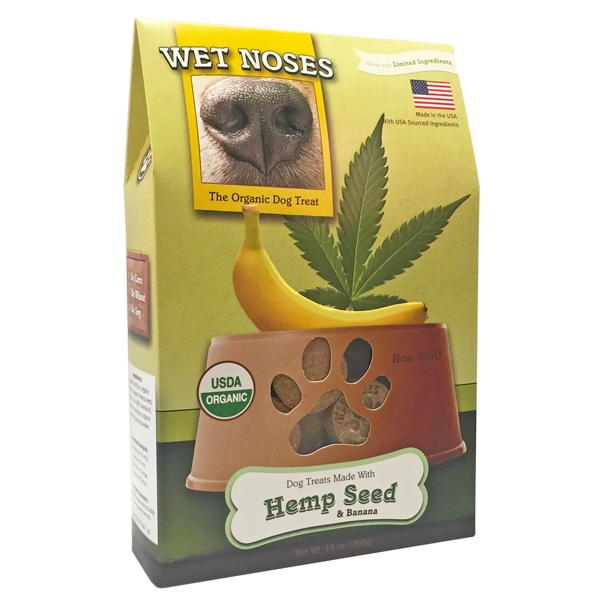 Wet Noses Seed & Banana Dog Treats, 14-oz box