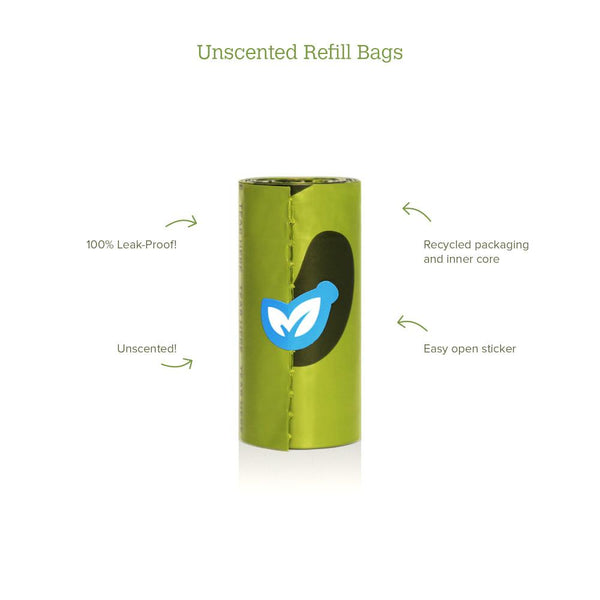 Earth Rated Rouleau Unique de Sacs à Déjections, Sans Parfum