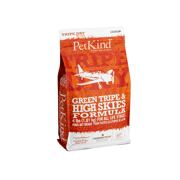 Petkind Tripe Dry Tripe Verte & High Skies Nourriture sèche pour chats