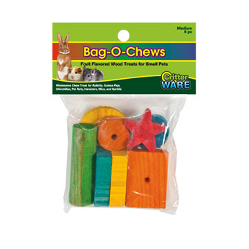 Ware Bag O Chews, Pine Chew Toys for Small Pets