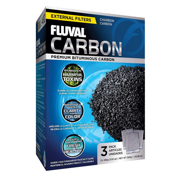 Médias filtrants au charbon Fluval pour aquariums