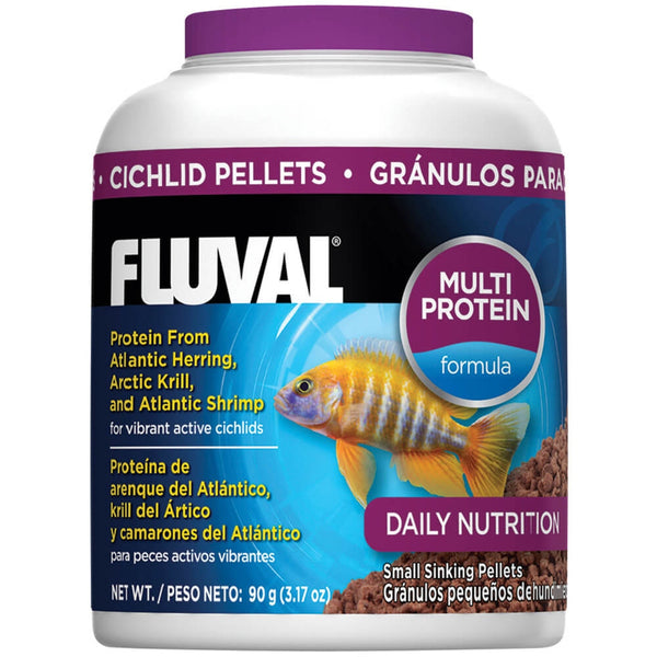 Nourriture pour poissons Fluval en granulés coulants pour cichlidés