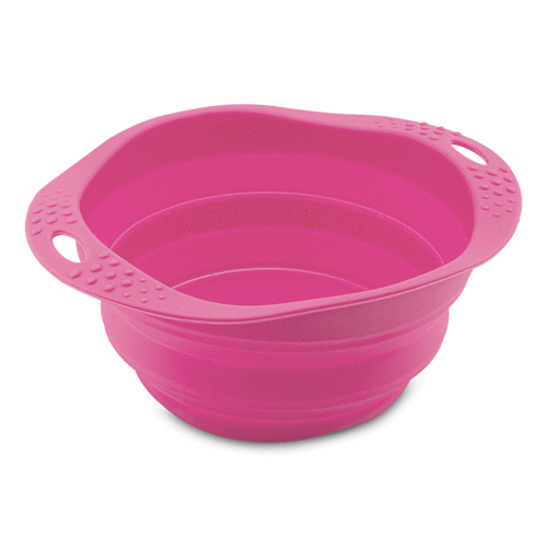 Beco Travel Pet Bowl, Pink