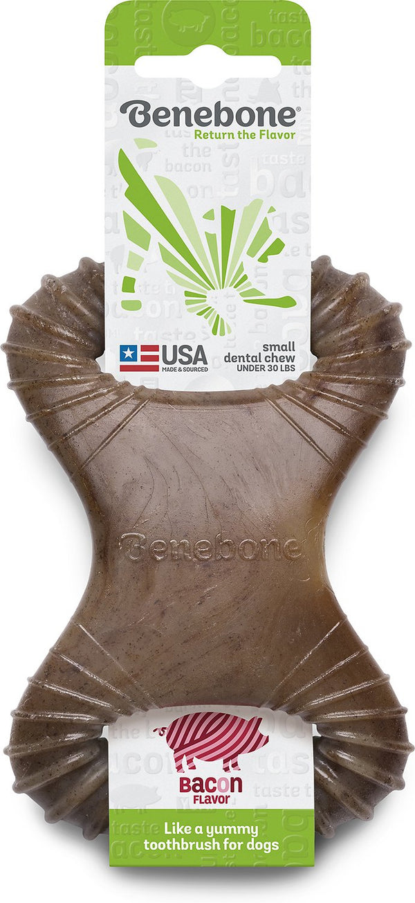 Benebone Bacon Flavored Dental Dog Chew Toy