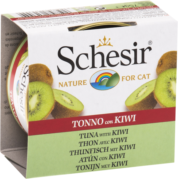 Schesir Tuna, Kiwi, Rice Wet Cat Food Can