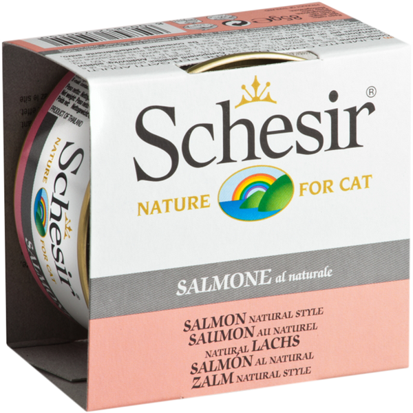 Schesir Salmon Natural Style Wet Cat Food Can