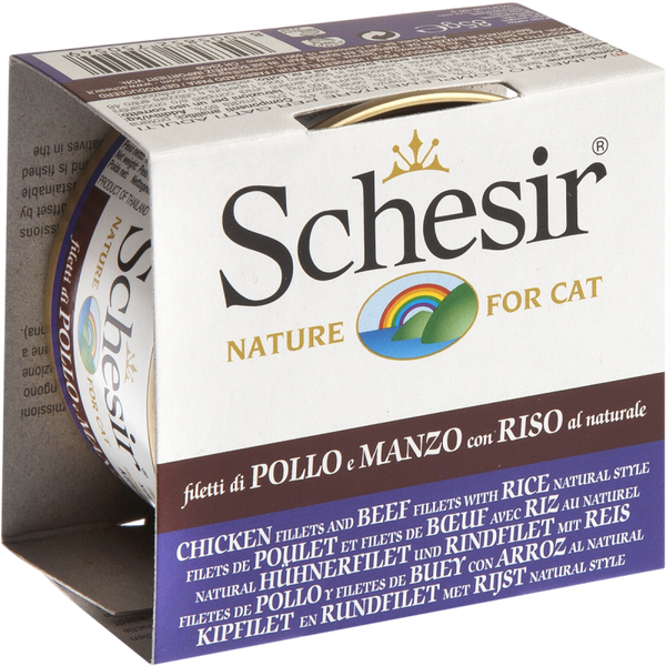 Schesir Can Filets Poulet Et Bœuf Naturel