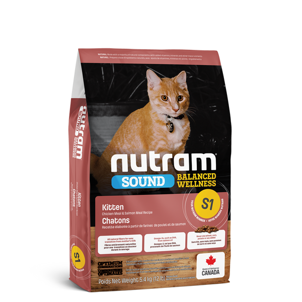 Nutram Sound S1 Balanced Wellness Kitten Food