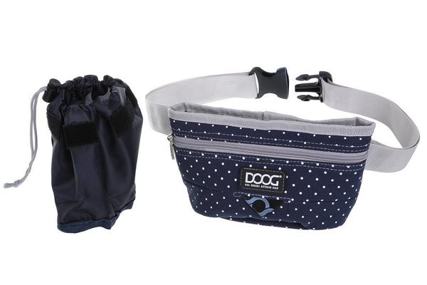 DOOG Pochette à friandises Good Dog, Motif Stella bleu, Grande