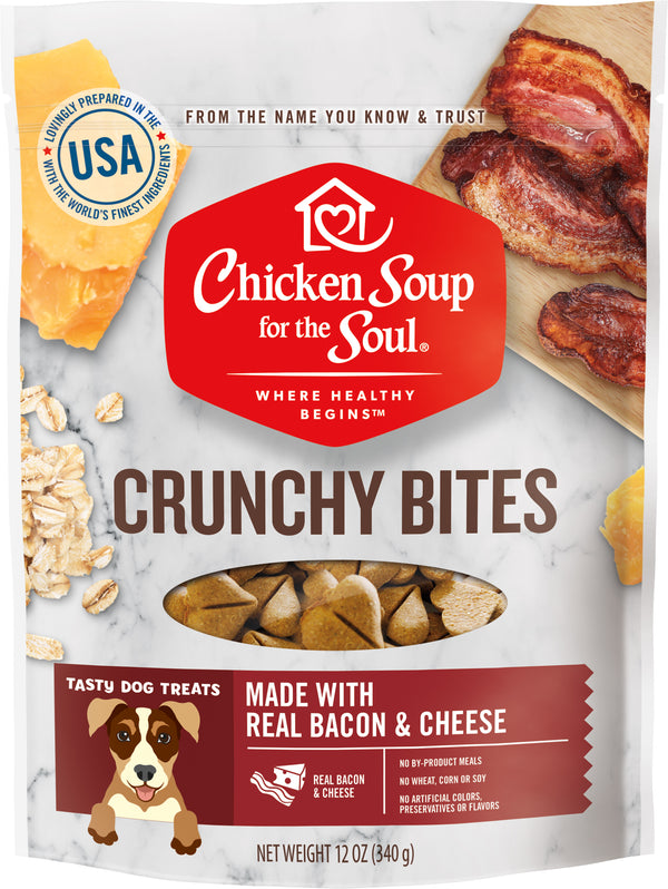 Chicken Soup for the Soul Friandises Croquantes au Bacon et Fromage pour Chiens, 12-oz.