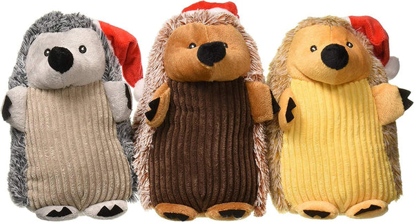Ethical Pet Spot Holiday Hedgehog with Santa Hat Dog Toy