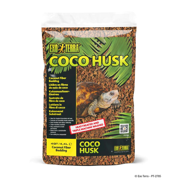 Exo Terra Coco Husk Tropical Terrarium Reptile Substrate