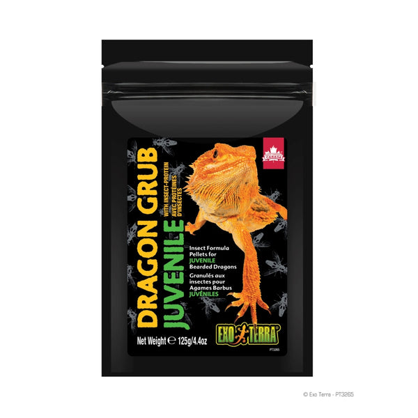 Exo Terra Dragon Grub Insect Formula Pellets for Juvenile Bearded Dragons