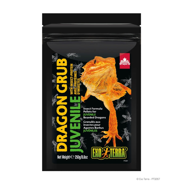 Exo Terra Dragon Grub Insect Formula Pellets for Juvenile Bearded Dragons
