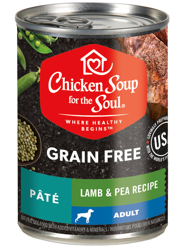 Chicken Soup Grain Free Lamb & Pea Pate for Dogs, 13-oz