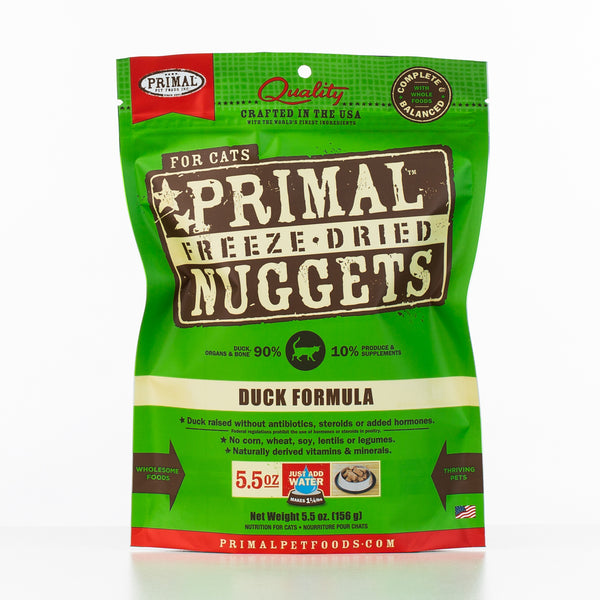 Primal Raw Freeze-Dried Nuggets Duck Formula Cat Food