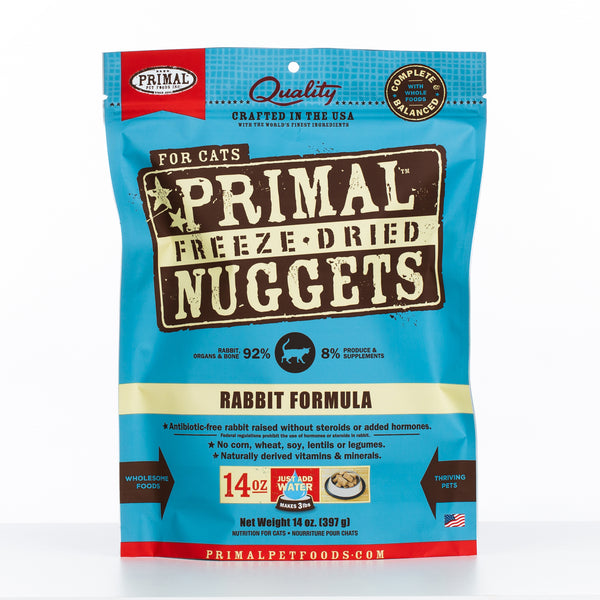 Primal Raw Freeze-Dried Nuggets Rabbit Formula Cat Food