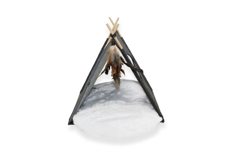 BeOneBreed Cat Tipi, Dark Grey, 15-in