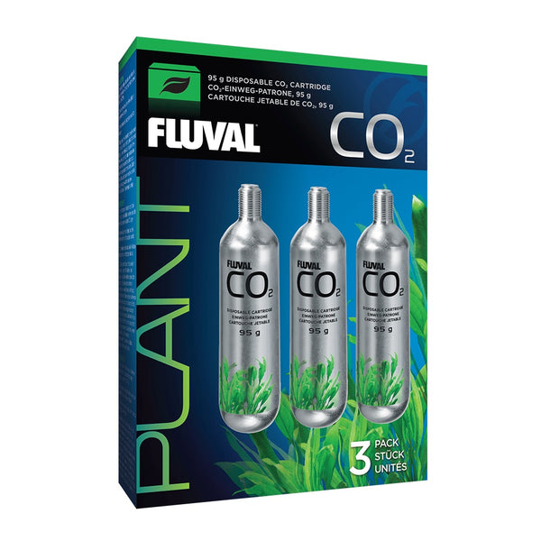 Fluval Pressurized CO2 Disposable Cartridge, 3 x 95 g