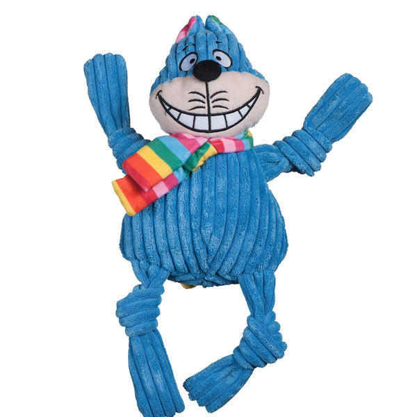HuggleHounds Rainbow Cheshire Cat Knottie Dog Toy