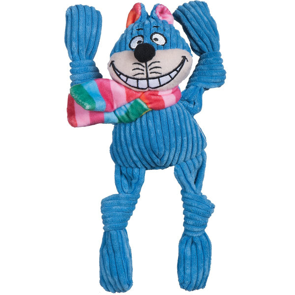 HuggleHounds Rainbow Cheshire Cat Knottie Dog Toy