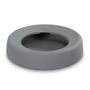 Messy Mutts Bol de voyage en silicone anti-éclaboussures pour chien Gris