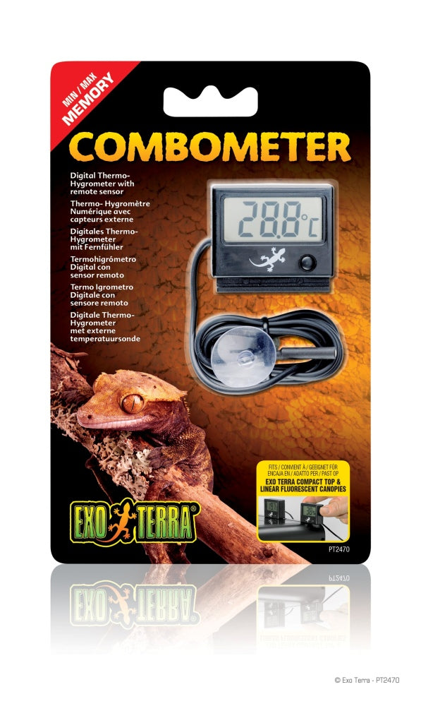 Exo Terra Combometer Digital Thermometer & Hygrometer for Terrariums