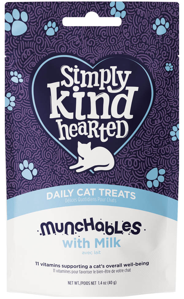 Simply Kind Hearted Cat Munchables With Milk