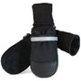 Muttluks Original Fleece-Lined Dog Boots, Black, Set of 4