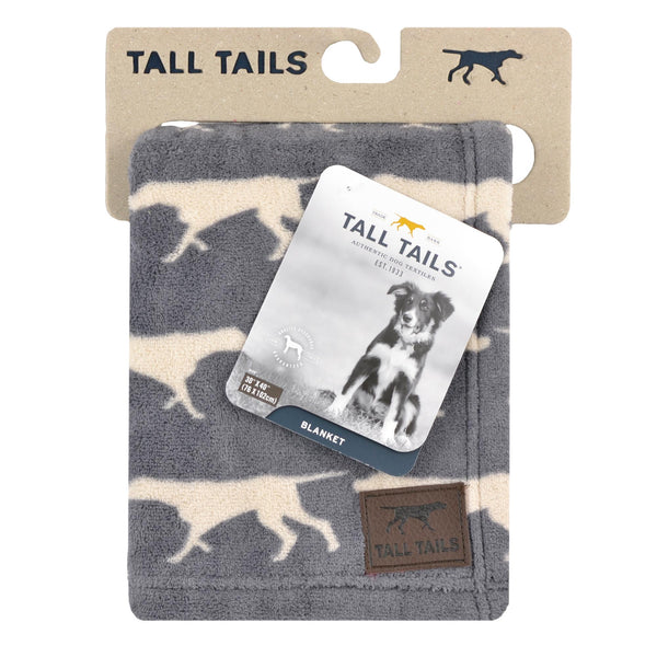 Tall Tails Grey Icon Fleece Dog Blanket