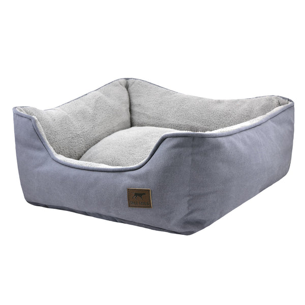 Tall Tails Dream Chaser Bolster Dog Bed, Charcoal