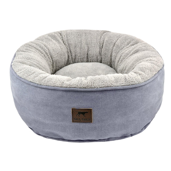 Tall Tails Dream Chaser Donut Dog Bed, Charcoal
