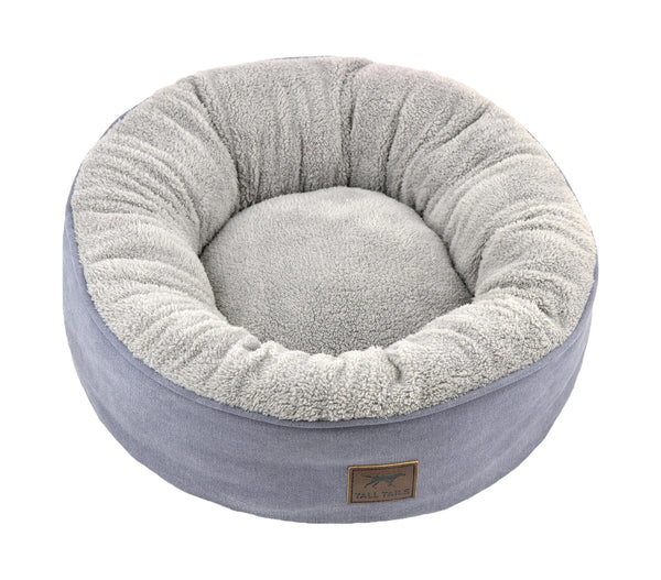 Tall Tails Dream Chaser Donut Dog Bed, Charcoal