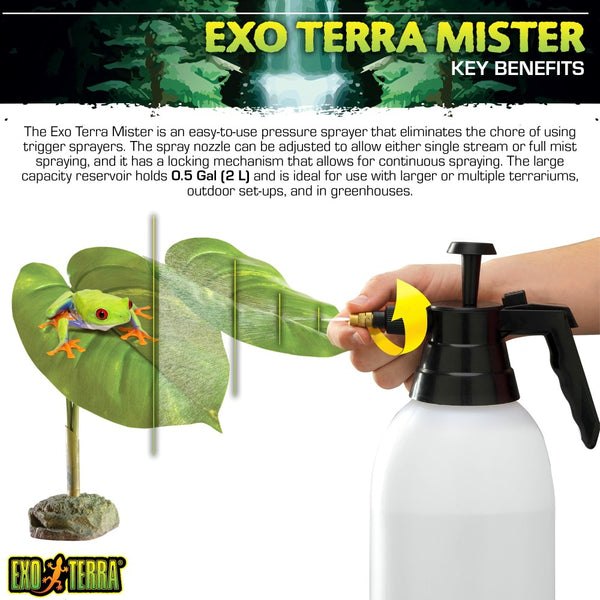 Exo Terra Mister Portable Pressure Sprayer, 2-quart
