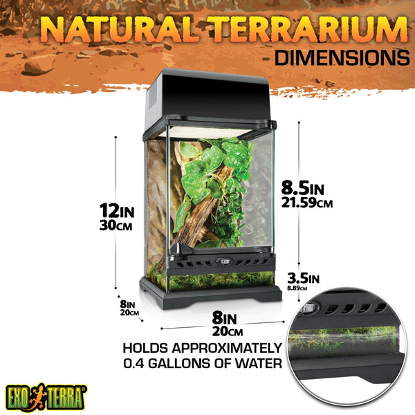 Exo Terra Natural Terrarium Advanced Reptile Habitat, Nano