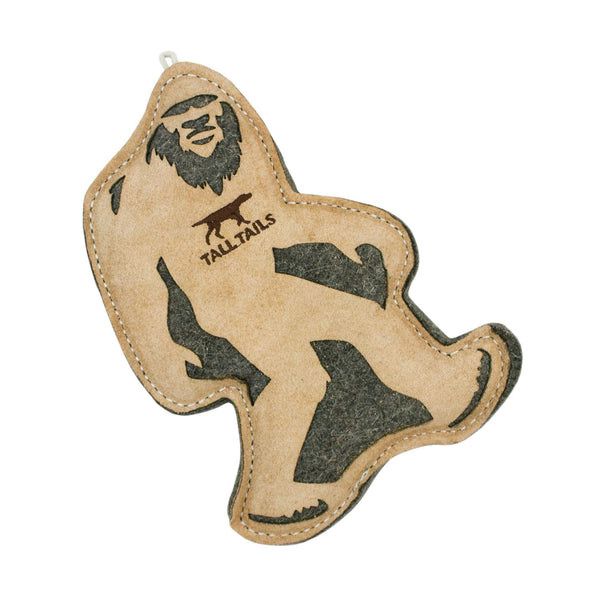 Tall Tails Natural Leather & Wool Sasquatch, 9-in