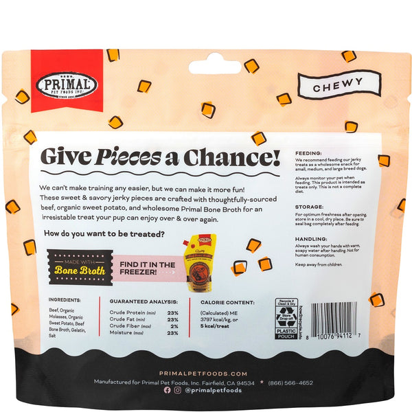 Primal Give Pieces a Chance Beef with Broth Dog Treats