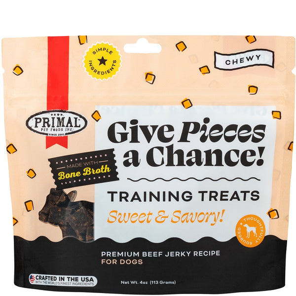 Primal Give Pieces a Chance Beef with Broth Dog Treats