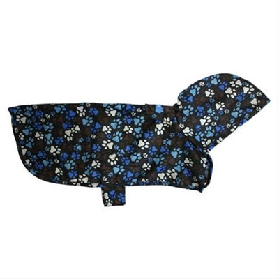 RC Pets Packable Rain Dog Poncho, Black